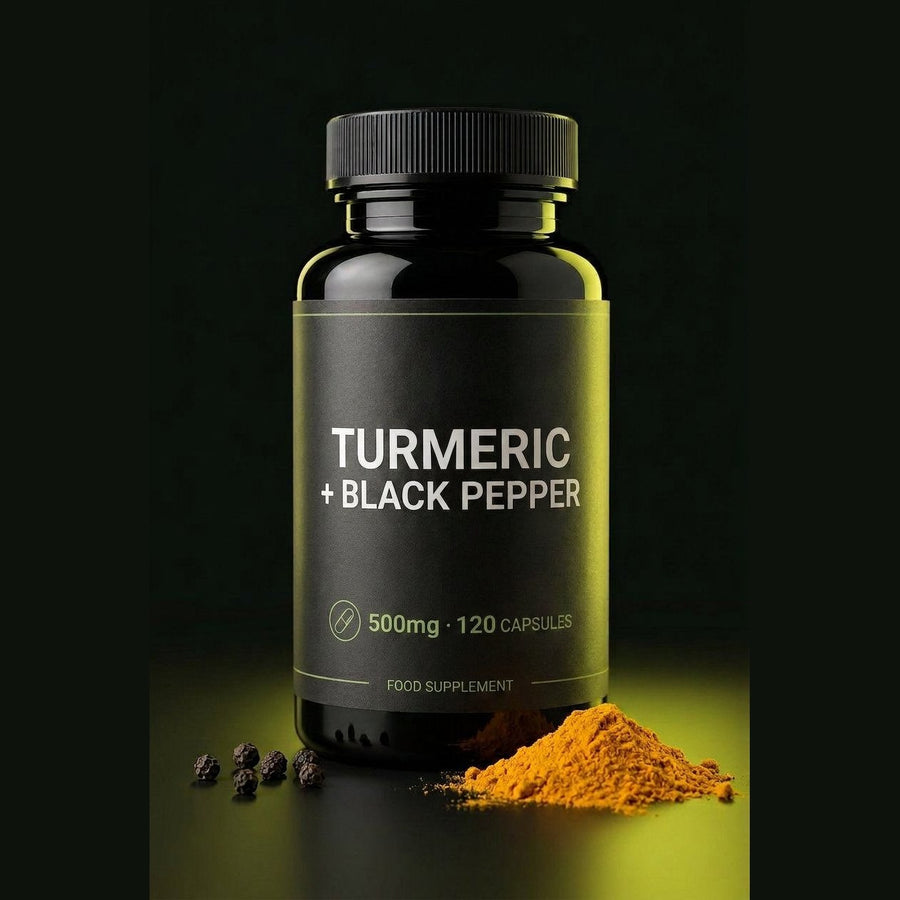 Turmeric + Black Pepper 500mg, 120 capsules