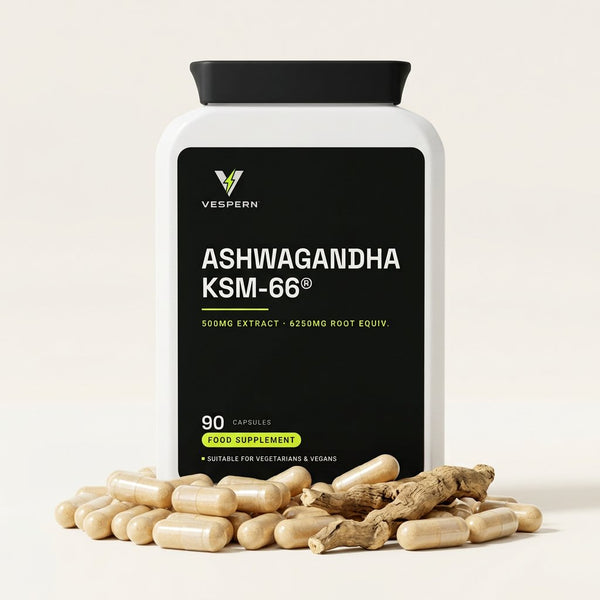 Ashwagandha KSM-66 500mg root extract — 90 capsules