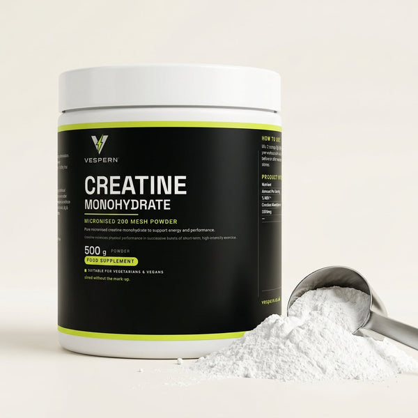 Creatine Monohydrate Powder 500g — 200 mesh micronised, 100 serves