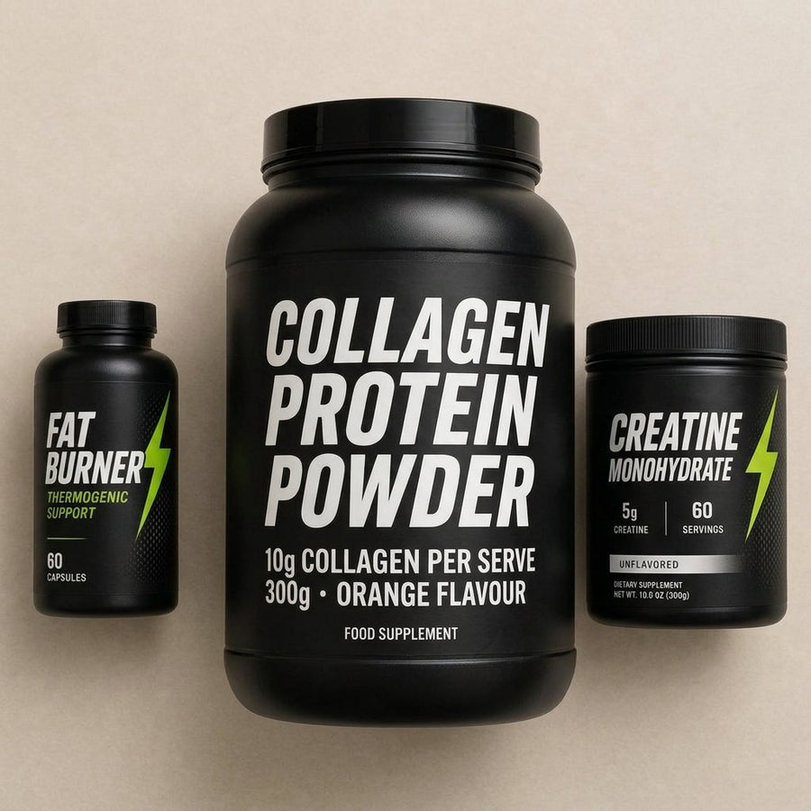 Collagen Protein Powder — 10g collagen plus vitamin C, 300g, orange flavour