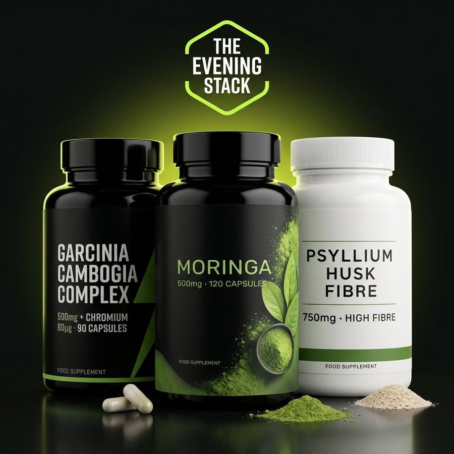 The Evening Stack — Garcinia Cambogia Complex, Psyllium Husks and Moringa bundle